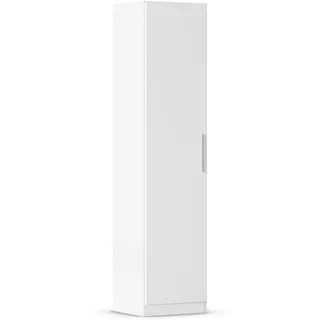 Rauch Möbel Minosa, Drehtürenschrank, Kleiderschrank, Schrank, 1-türig, Farbe Alpinweiß, 47x197x54cm