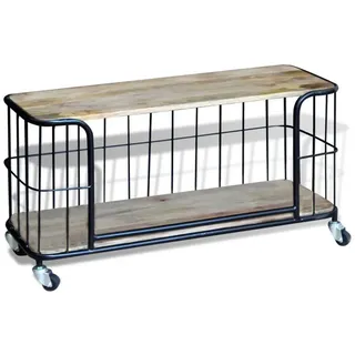 vidaXL TV-Schrank Massivholz Mango 100x40x45 cm