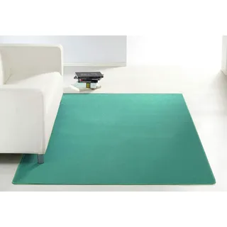 Hanse Home Teppich Nasty, Unifarben Türkis, rund ø 133 cm