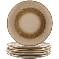 Bild von Matera 6er Set Teller, Keramik, beige