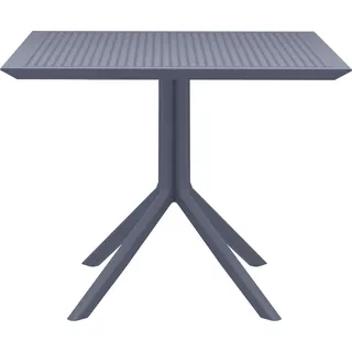 CLP Tisch Sky 80 x 80 cm wetterfest und UV-beständig,taupe - Taupe