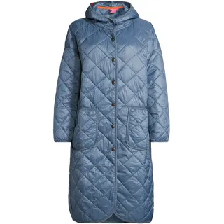 Steppmantel SALZHAUT "Steppmantel HUSNA", Damen, Gr. L, blau (petrol), Obermaterial: 60% Polyester PES. 40% Nylon NY., Mäntel Steppmantel