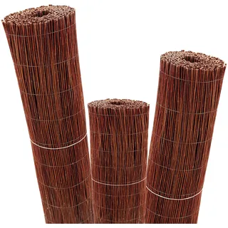 Aquagart Sichtschutzmatte 5m x 80 cm Braun Holz