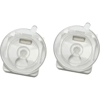 GARDINIA Saugnapf-Set mit Clip, Ersatzteil für Gardinia Saugnapf-Plissees, Plissee Solo und Dachfenster-Plissee Solo, Kunststoff, Transparent