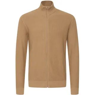 Strickjacke BLEND "Strickjacke BHPullover", Herren, Gr. XL, braun (otter), Obermaterial: 100% Baumwolle CO., Strickjacken Strickjacke