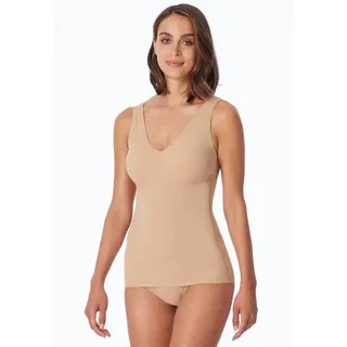 SCHIESSER Damen, Trägertop mit herausnehmbaren Pads - Invisible Soft, Maple_170365, 44,