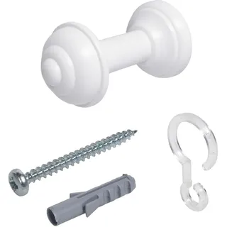 Liedeco Raffhalter Schalhalter 7 cm, weiß