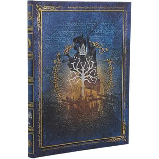Paperblanks | Notizbuch Die zurückgewonnene Krone | Der Herr der Ringe-Kollektion | Hardcover Notizbücher | Ultra | Spezial Liniert | Elastikband-Verschluss | 144 Pg | 120 GSM
