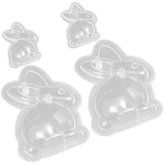 Abaodam 4 x Osterschokoladenform Hasenform Ostern Keksform Ostern Backen Formen für Schokolade Seife Backen Werkzeuge