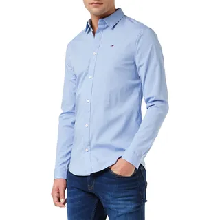 Tommy Jeans Herren Hemd TJM Original Langarm, Blau (Lavender Lustre), L