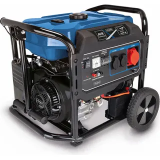 Scheppach Stromerzeuger SG7100x | 12,2 PS / 9 kW 4-Takt-Benzinmotor mit 420 cm3 Hubraum | 25 L Tank | 1x 400 V Anschluss | 2x 230 V Anschlüsse