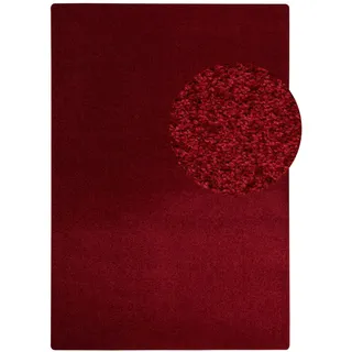 Steffensmeier Teppich Ibiza | Wohnzimmerteppich | Stilvoll | pflegeleicht, | Jugendteppich | Rot, Größe: 80x150 cm