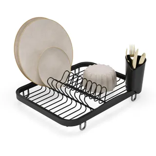 Umbra Sinkin Abtropfgestell Metall, Besteckkorb, Schwarz