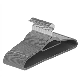 Juskys Kleiderbügel Samt 50er Grau