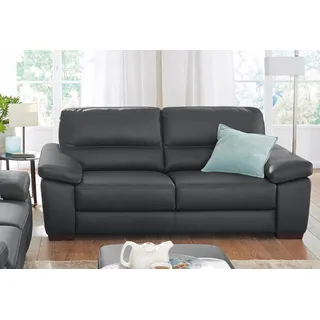 CALIA ITALIA 2-Sitzer »Gaia, hochwertiges Ledersofa mit erstklassigem Sitzkomfort« edles Design, in zwei hochwertigen Lederqualitäten, schwarz