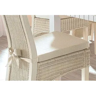 Sitzkissen HOME AFFAIRE "Stuhlparade", beige (natur), B:44cm H:5cm, Polyester, Dekokissen_Sitzkissen_Kissenhüllen, Sitzkissen, (2 Stck.)