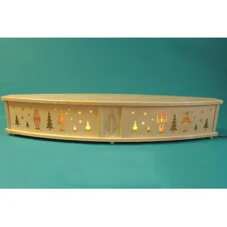 Fensterbank el. bel Seiffener Motive bunt BxH 80x15cm NEU Zubehör Schwibbogen