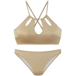 LASCANA Bustier-Bikini Damen gold Gr.36