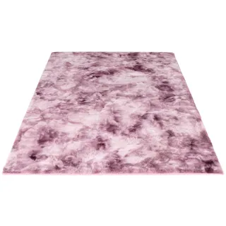 Carpet City Hochflor-Teppich »TOLEDO500«, rechteckig, 27 mm Höhe, besonders weich, 3D-Effekt, Uni-Farben, pink