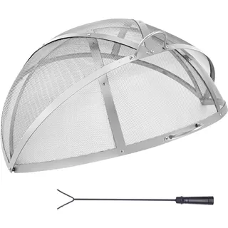 VEVOR Funkenfang für Feuerschalen Ø 914 mm Feuerstellengitter Funkenschutz Edelstahl Funkenhaube 2-mm-Maschenlöcher Feuerschale Funkenschutzhaube Ideal für Feuerstellen Feuerschalen und Kaminen