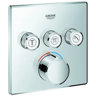 Grohe SmartControl Unterputz-Duscharmatur Einhandmischer eckig für 3 Verbraucher Chrom 29149000