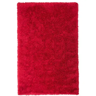 Beliani Cide Shaggyteppich 140 x 200 cm Rot