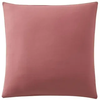 Essix Zweifarbiger Kissenbezug aus Baumwolle, Gute Tage, rosa funkelnd, 65 x 65 cm,