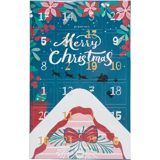 Only ONL24 MULTI XMAS SOCK Adventskalender 24 Paar Socken mit Weihnachtsmotiven