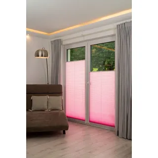 K-HOME Plissee Klemmfix Pisa 105 x 130 cm rosa