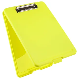 Läufer 55801 Klemmbrett Safety, mit Aufbewahrungsfach, Signalfarbe Gelb