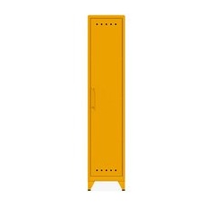 BISLEY Stahlschrank Fern Locker FERLOC642 gelb 38,0 x 51,0 x 180,0 cm, aufgebaut