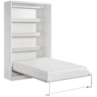 Kaiser Möbel Schrankbett Perfekt 120x200 Ein Vertikales Das Design Und Funktionalität Vereint Mit Matratze Weiß , Holz , 160x200 cm , Schlafzimmer, Betten, Gästebetten, Klappbetten