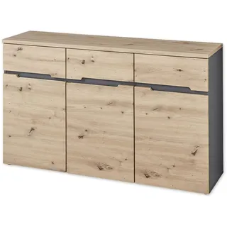 Stella Trading Sideboard 135 x 82 x 38 cm Graphit