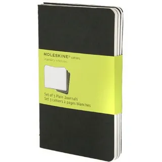 Moleskine Notizheft Cahier A6 blanko schwarz