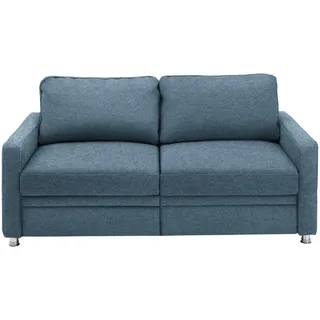 Beldomo Style Schlafsofa , Blau , Textil , 206x90x100 cm , Goldenes M , Typenauswahl, Stoffauswahl, Rücken echt , Wohnzimmer, Sofas & Couches, Schlafsofas, Sonstige Schlafsofas