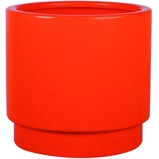 Hobby Flower Basic Plus – Pflanzgefäß rund mit Auto-riego System, 50 x 40 cm, Pumpkin Orange