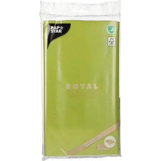 Papstar Tischdecke Tissue ROYAL Collection 120 x 180 cm Olivgrün