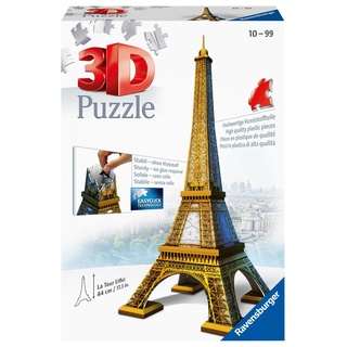 Ravensburger Kinderpuzzle 12556 Herz Ravensburger 12556-Eiffelturm 3D Puzzle-Bauwerke, 216 Teile, /