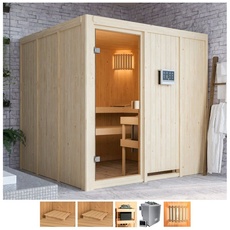 Bild von Sauna »Omari«, 9-kW-Bio-Ofen mit ext. Steuerung, beige