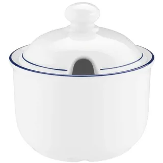 SELTMANN WEIDEN "Zuckerdose Compact Blaurand 250 ml weiß-blau", weiß, blau),