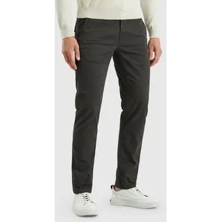 Chinohose PME LEGEND "TWIN WASP CHINO LEFT HAND STRETCH TWILL", Herren, Gr. 30, Länge 34, grau (forged iron), Canvas, Obermaterial: 97% Baumwolle, 3% Elasthan, unifarben, regular fit knöchellang, Hosen Chinohose, mit Taschen
