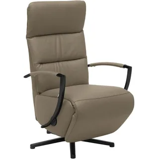 Cantus Relaxsessel , Braun , Leder , Echtleder , Color-Finish-Leder , 64x112x80 cm , Fußauswahl, Lederauswahl, Stoffauswahl, Relaxfunktion , Wohnzimmer, Sessel, Ledersessel