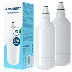 Wessper Wasserfilter für Kühlschrank, Wasserfilter Patronen Kompatibel mit Liebherr Kuehlschrank, Ersatz für Filter 7440002 7440000, Aktivkohlefilter "BPA FREE" - 2 Stück