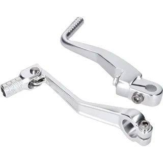 Schalthebel Kickstarter Set 101_Octane Aluminium klappbar silber für Simson S50 S51 S53 S70 S83