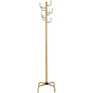 Idimex Kleiderständer Kaktus , Goldfarben , Metall , Mode , 49x177x49 cm , Garderobe, Garderobenständer