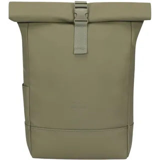 Johnny Urban Rucksack Damen Grün - Harvey Medium - Rolltop Mit Laptopfach für Uni Business City - 15L - Matte PU Beschichtung - Wasserabweisend