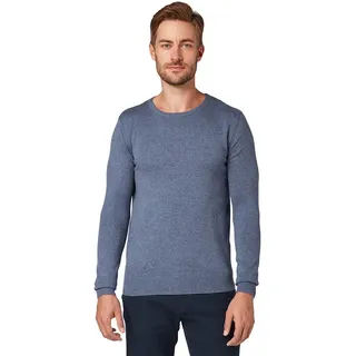 Tom Tailor Basic Crew Pullover - Vintage Indigo Blue Melange - 2XL