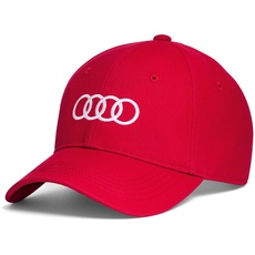 Bild Unisex 3131701010 Audi Ringe Cap, Rot, Einheitsgröße