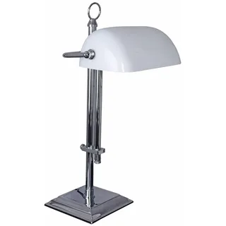 Palazzo Bankerleuchte Weiss & Silber