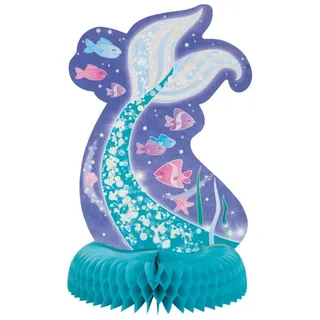 Seidenpapier-Tischdekoration - 35 cm - Meerjungfrauen-Party